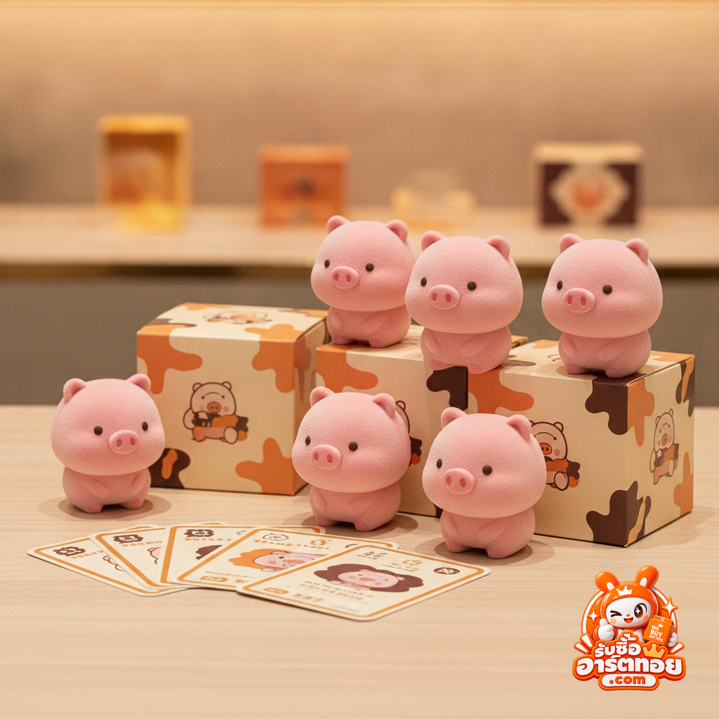 ฟิกเกอร์ LuLu The Piggy และกล่องบรรจุภัณฑ์ของสะสม TOYZEROPLUS